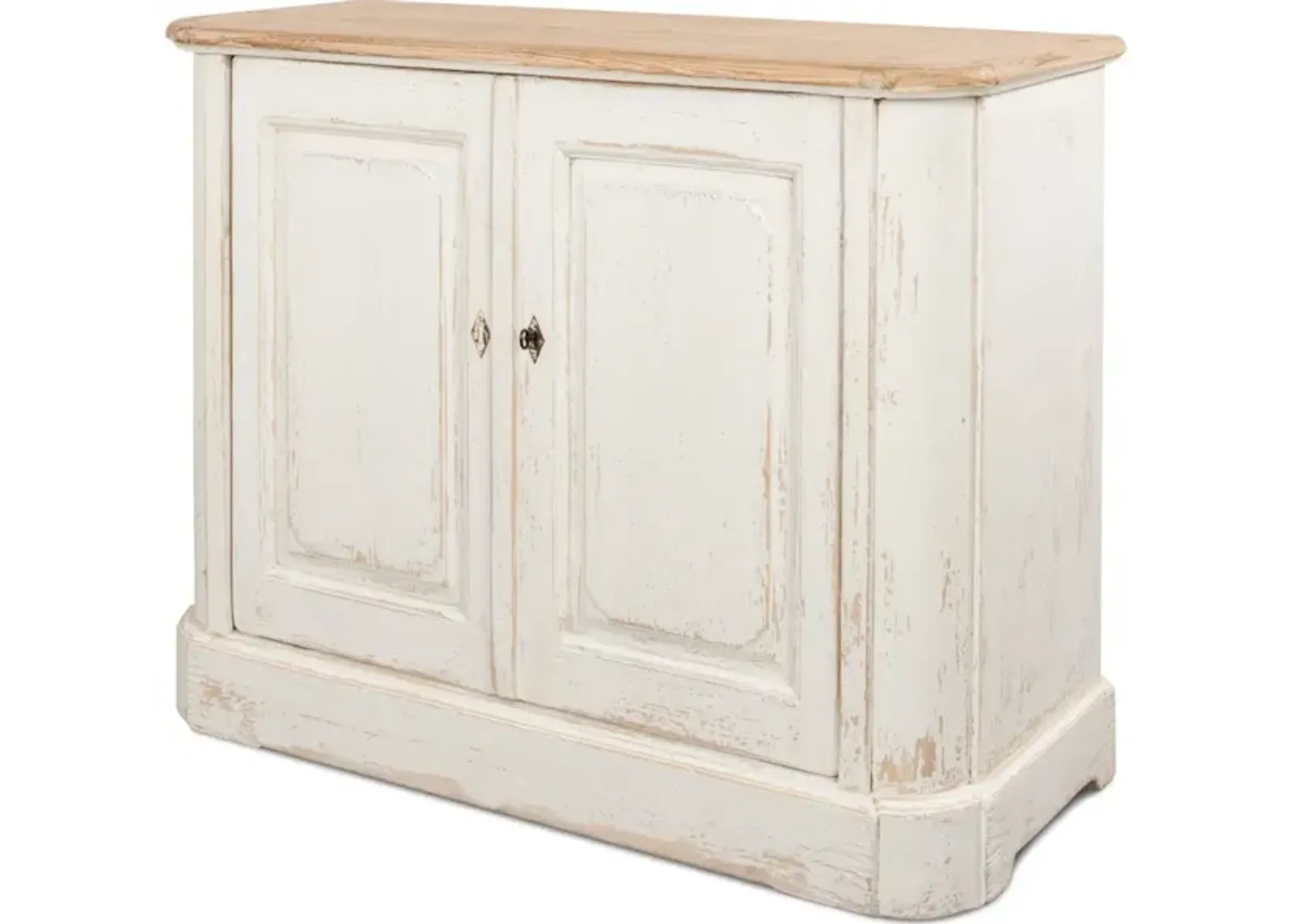 Antique Whitewash Sideboard 2 Door