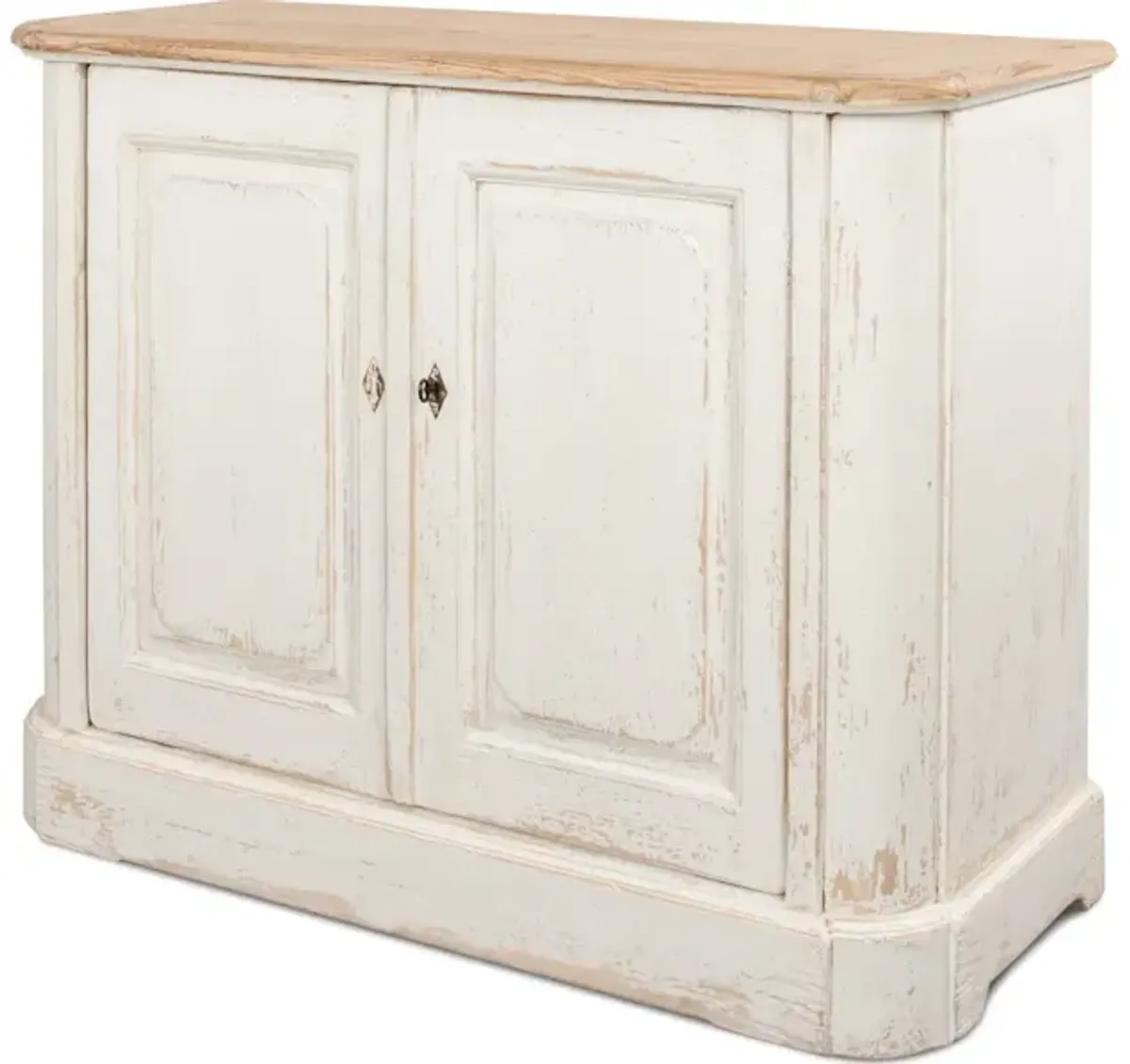 Antique Whitewash Sideboard 2 Door