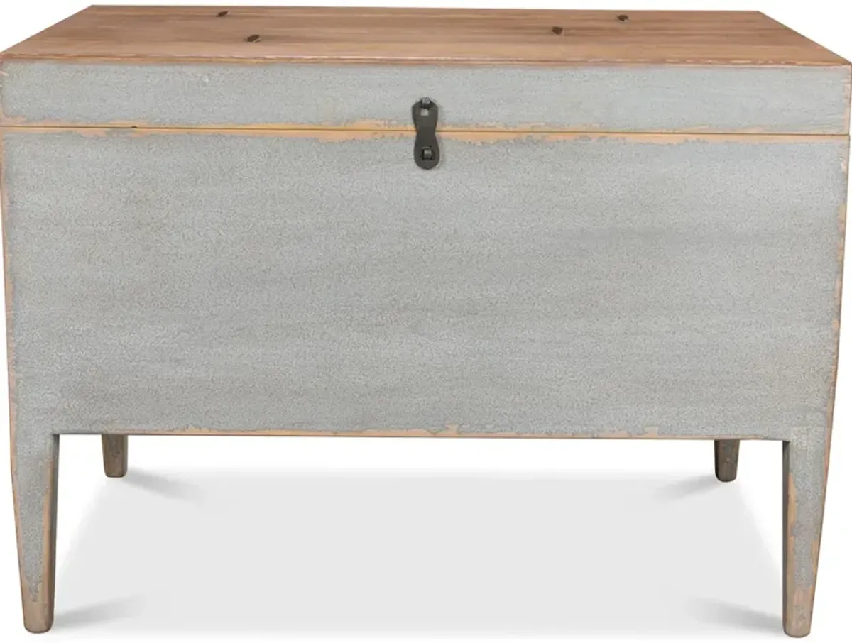 Trunk Side Table W/ Secret Storage