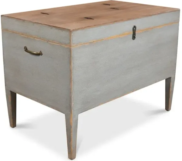 Trunk Side Table W/ Secret Storage