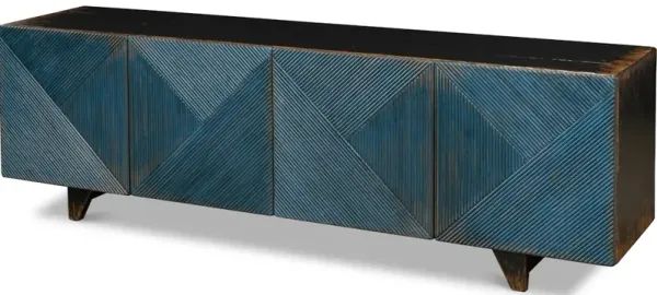 Low Wall Console For Tv Blue