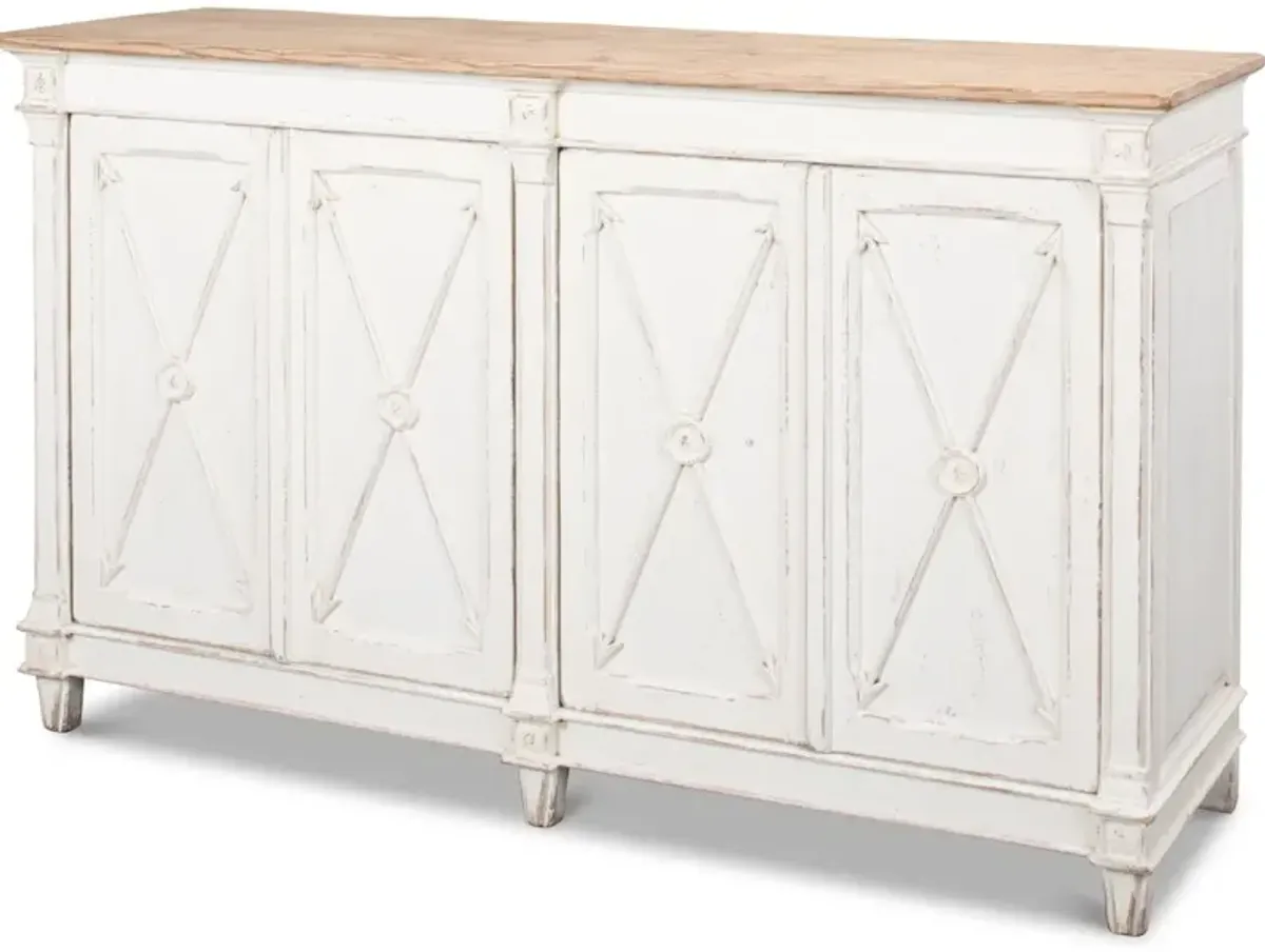 Marksman Sideboard Antique Whitewash