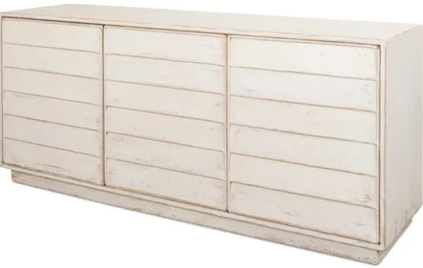 Louvered Sideboard White