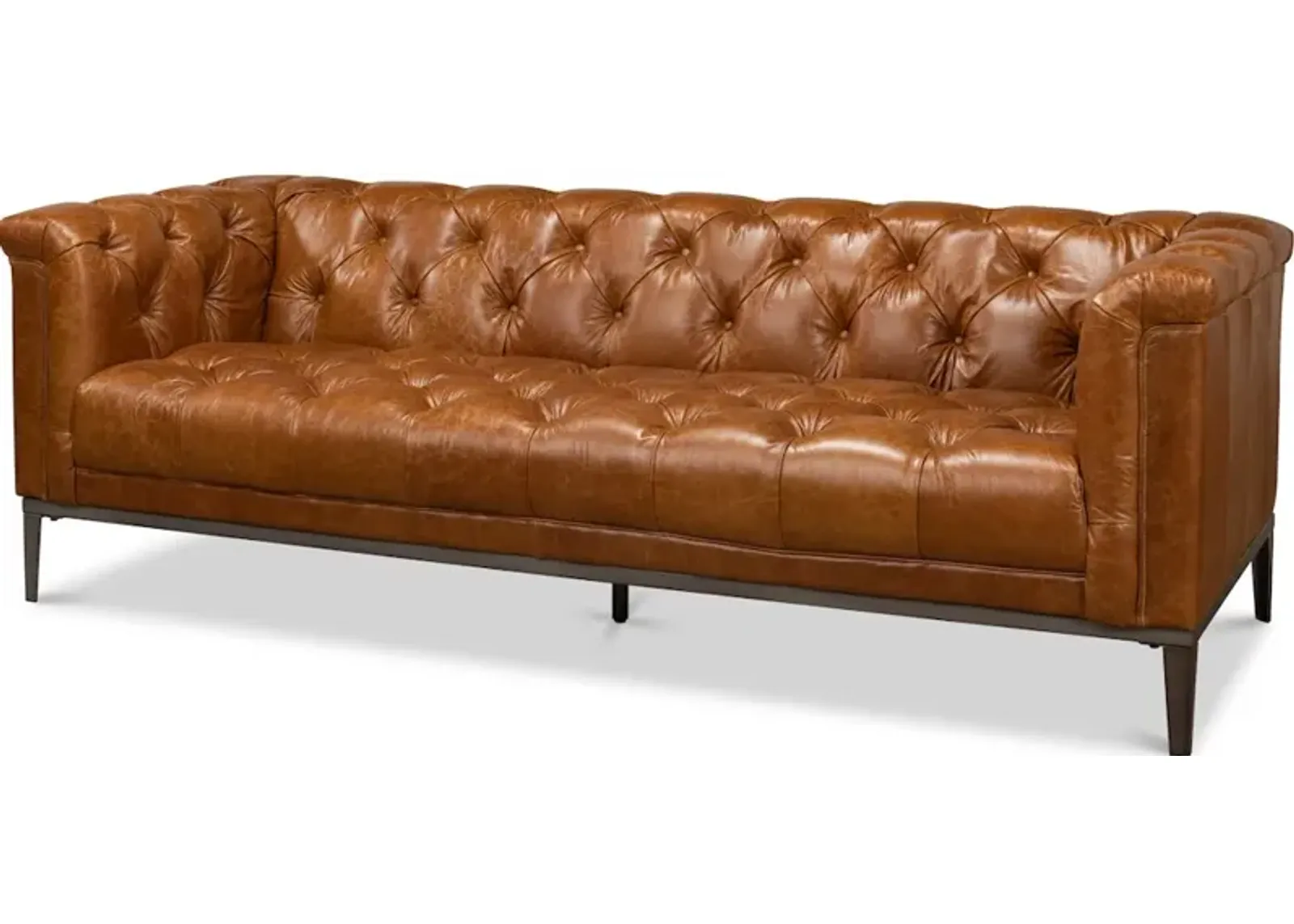 Cuba Brown Cube X 3 Sofa