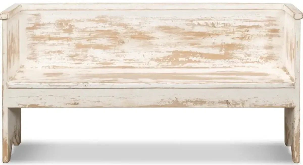 Beach House Bench Whitewash