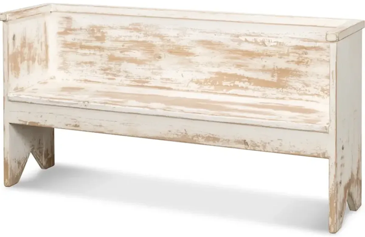 Beach House Bench Whitewash