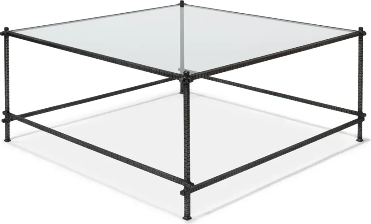 Serrated Edge Iron Coffee Table