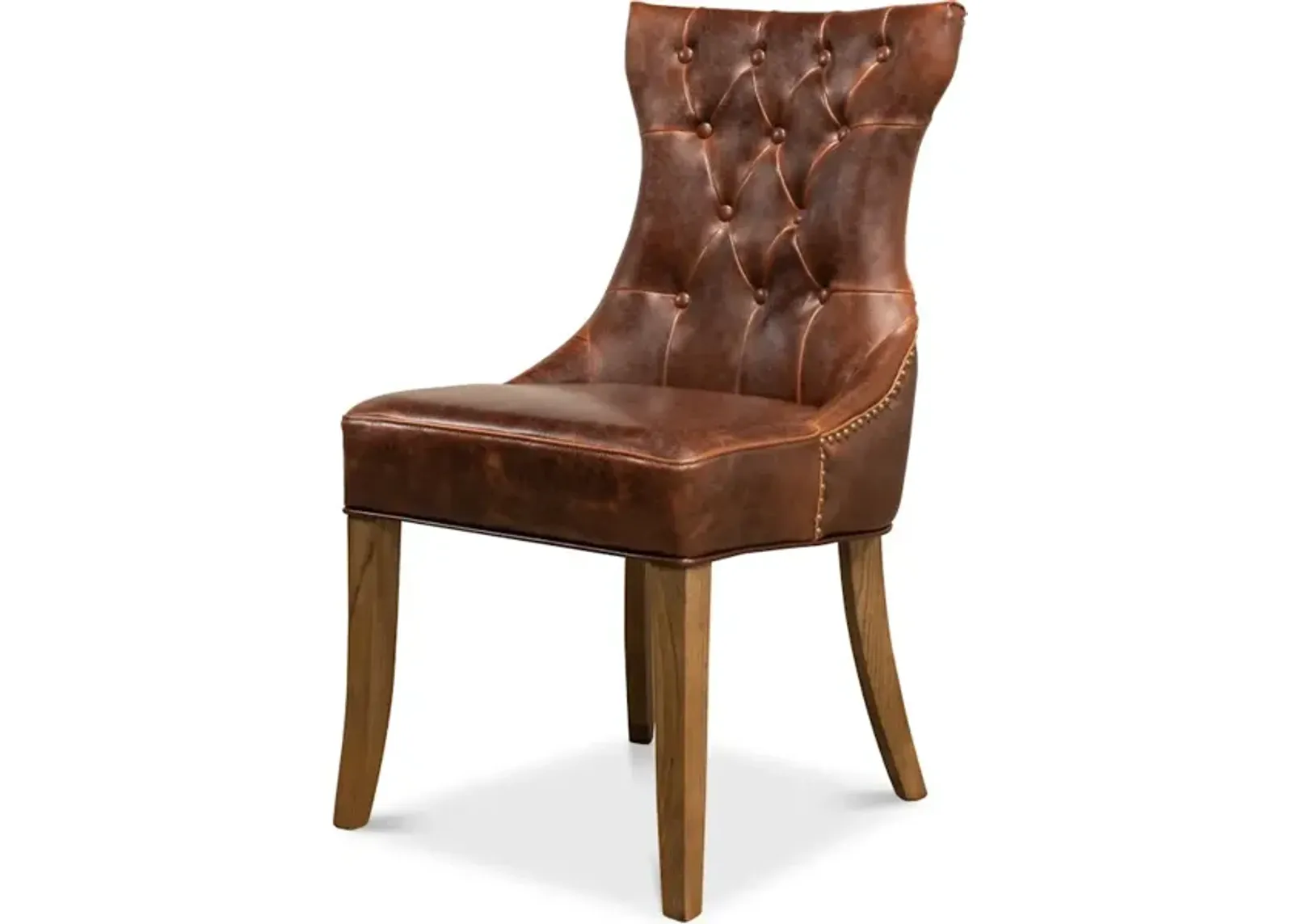 Sophie Side Chair Dark Brown Leather