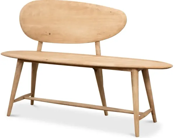 Pebble Bench (1 Back) Lionskin Finish