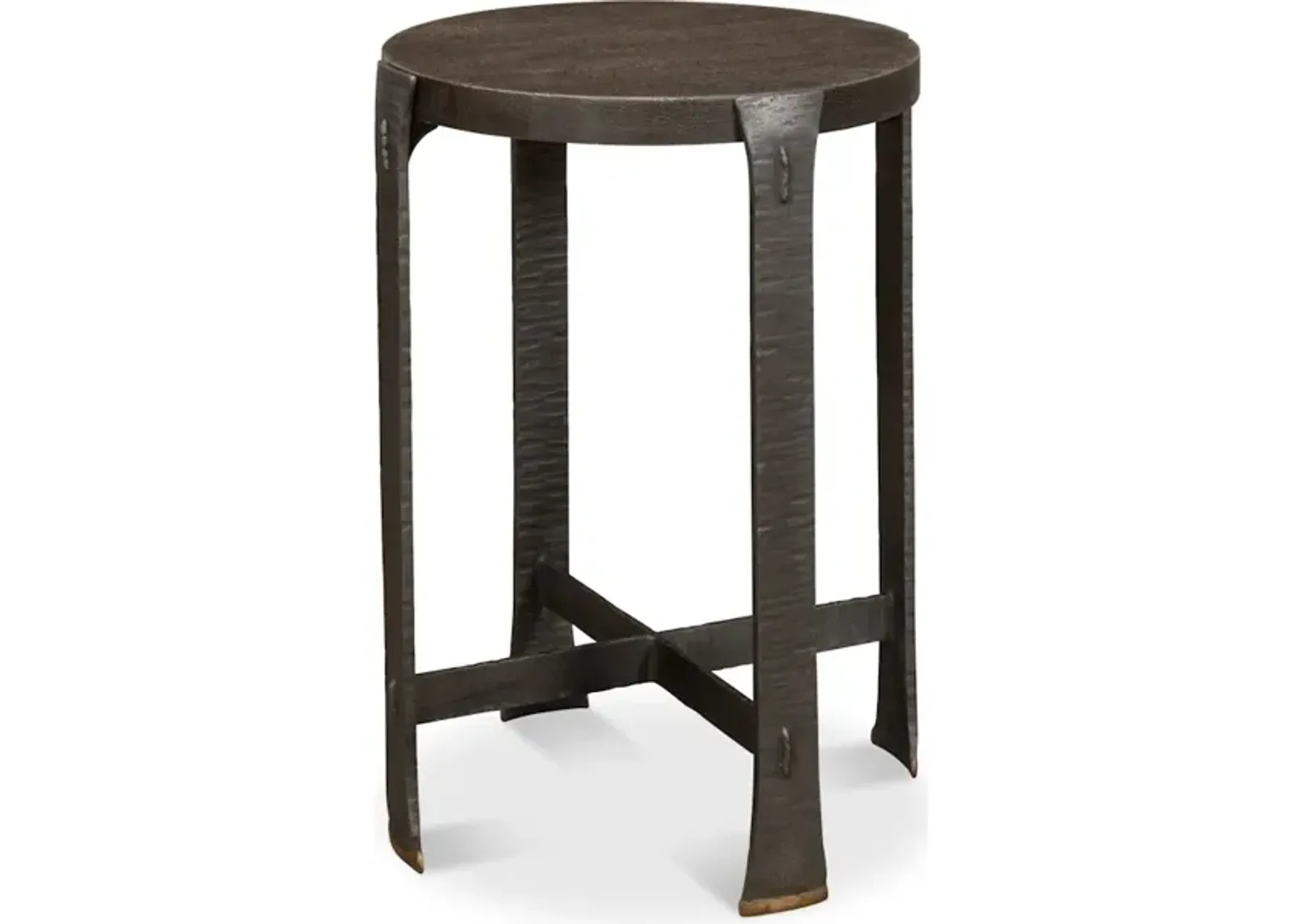 Forged Slats Side Table/Moleskin