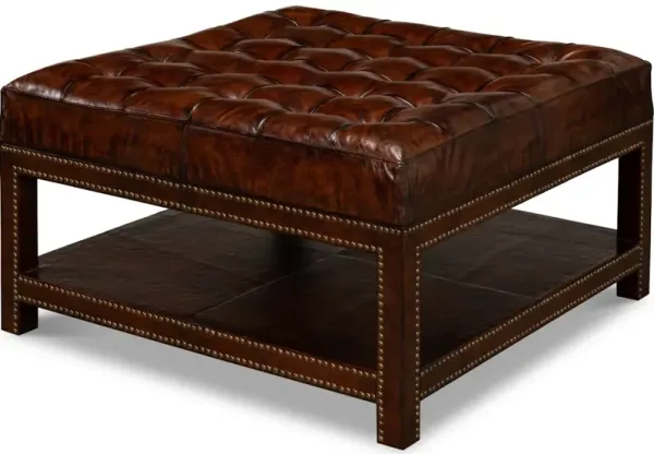Vintage Tufted Ottoman