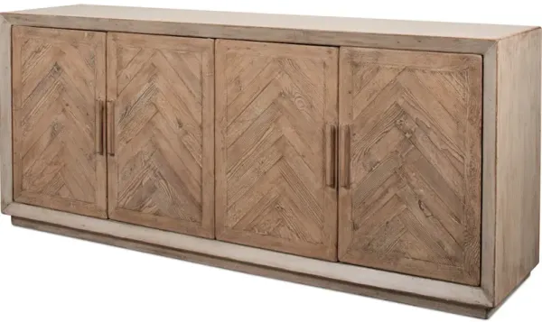 Hollis 4 Door Sideboard Stone Grey