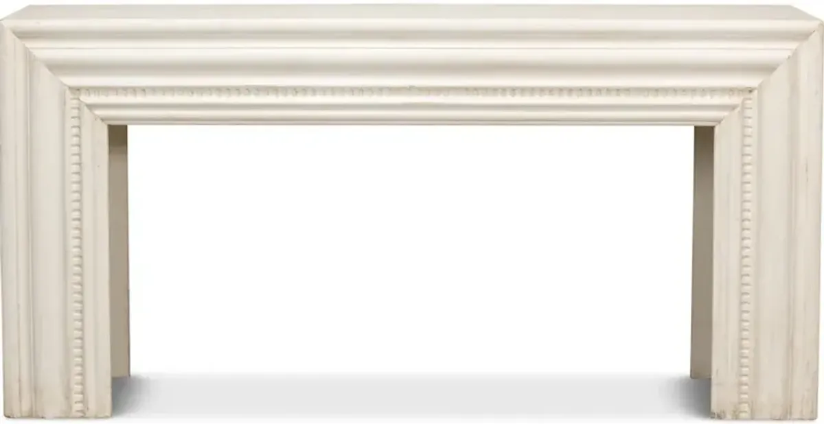 Mantel Console Antique White