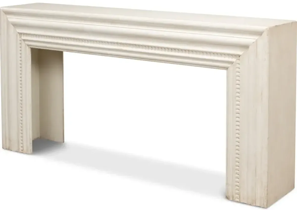 Mantel Console Antique White