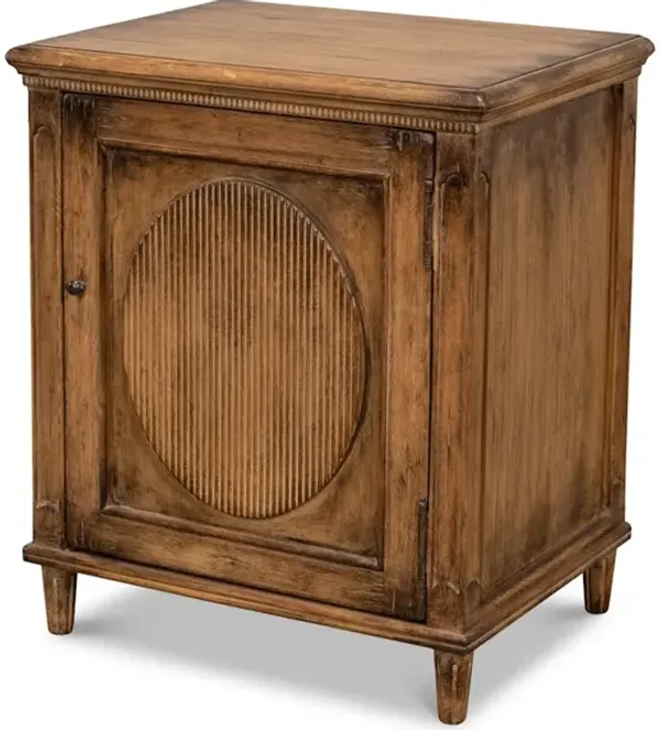 Ribbon One Door Commode Brown