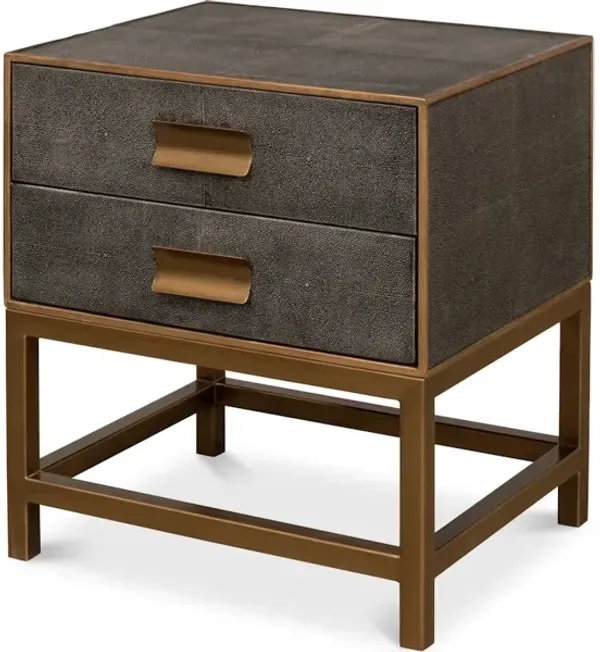 Shagreen Side Table Antique Grey