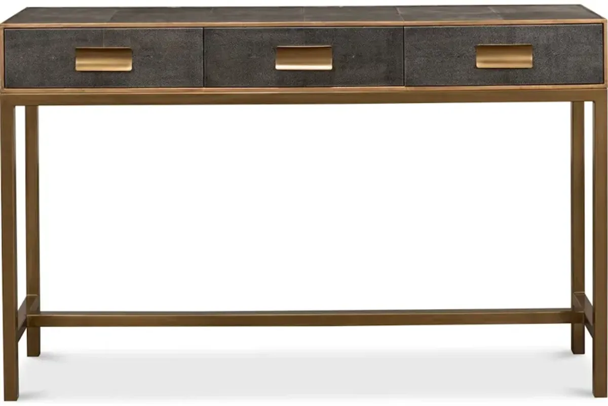 Shagreen Console Table Antique Grey