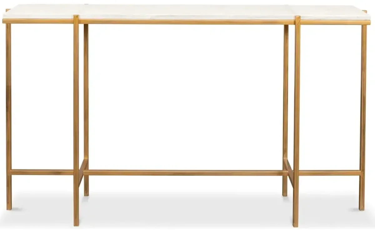 Shagreen Console Table Osprey White