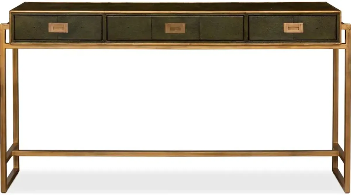 Shagreen Console Table Leaf