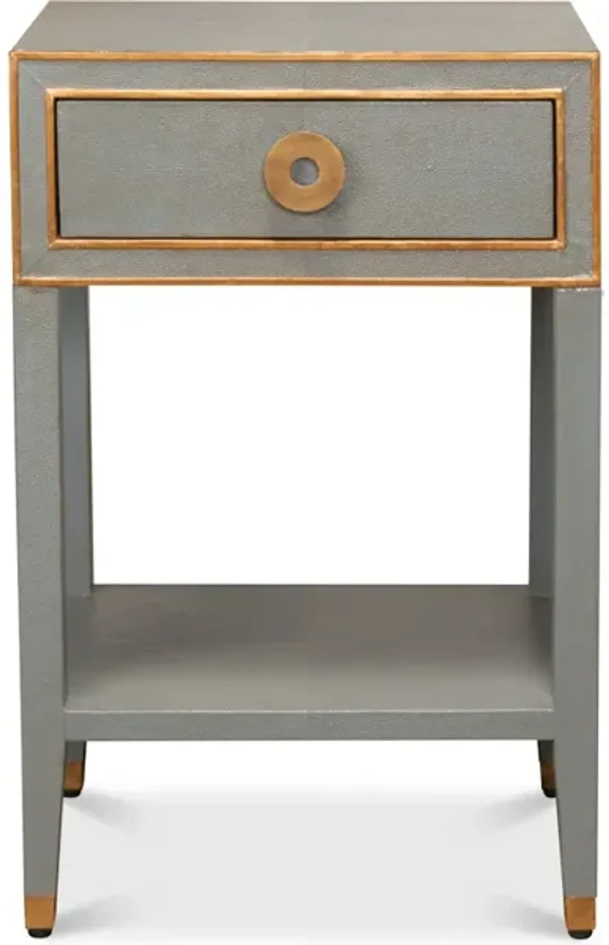 Shagreen Condo Nightstand Storm Grey