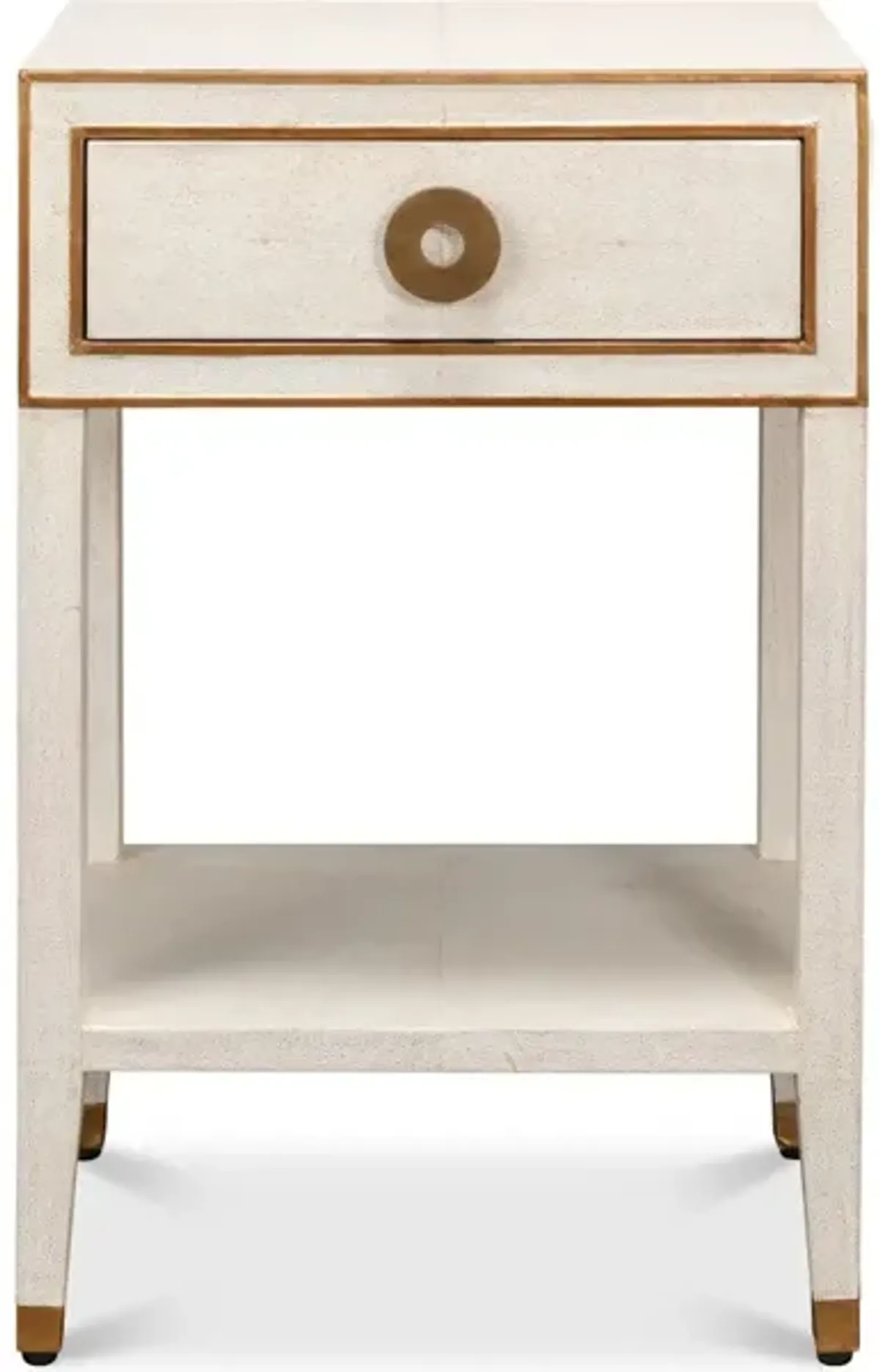 Shagreen Condo Nightstand Osprey White