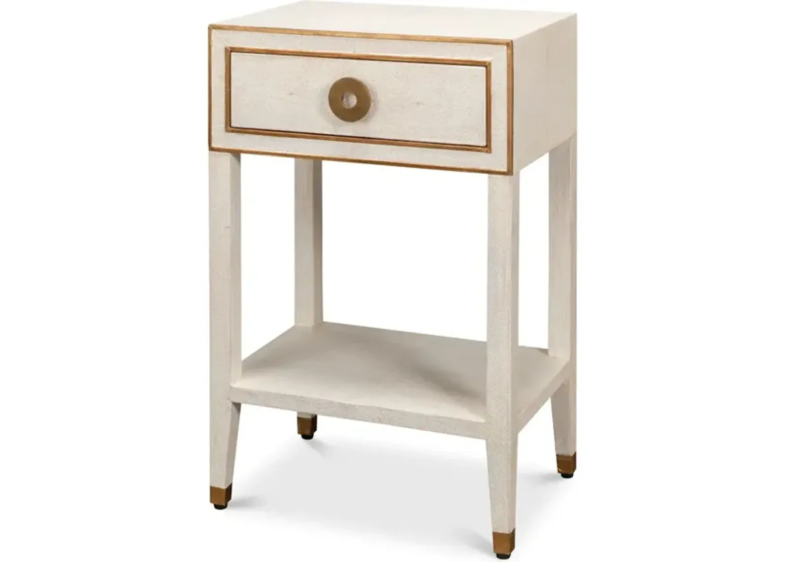 Shagreen Condo Nightstand Osprey White