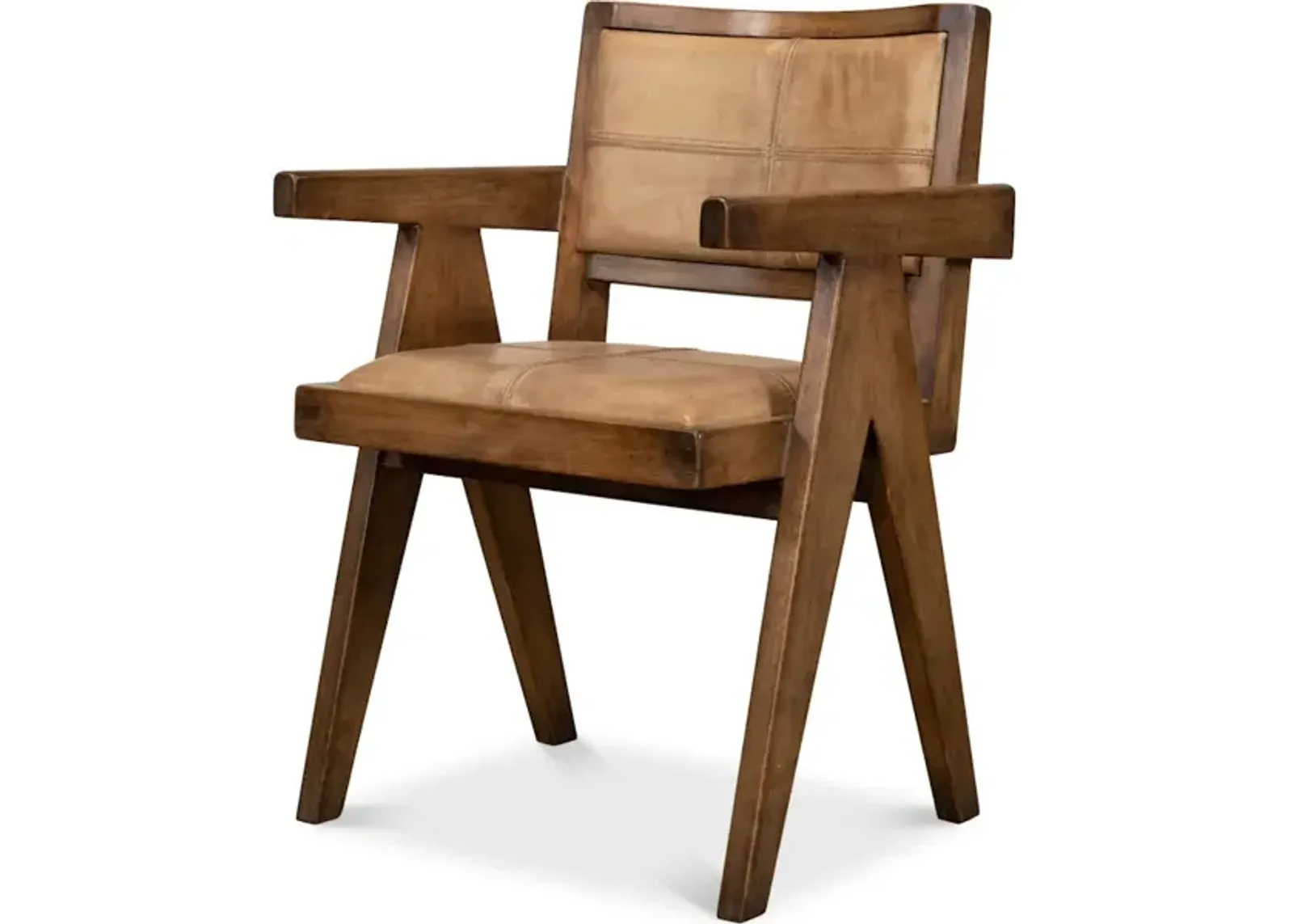 Angus Chair Brown W/Brown Leather