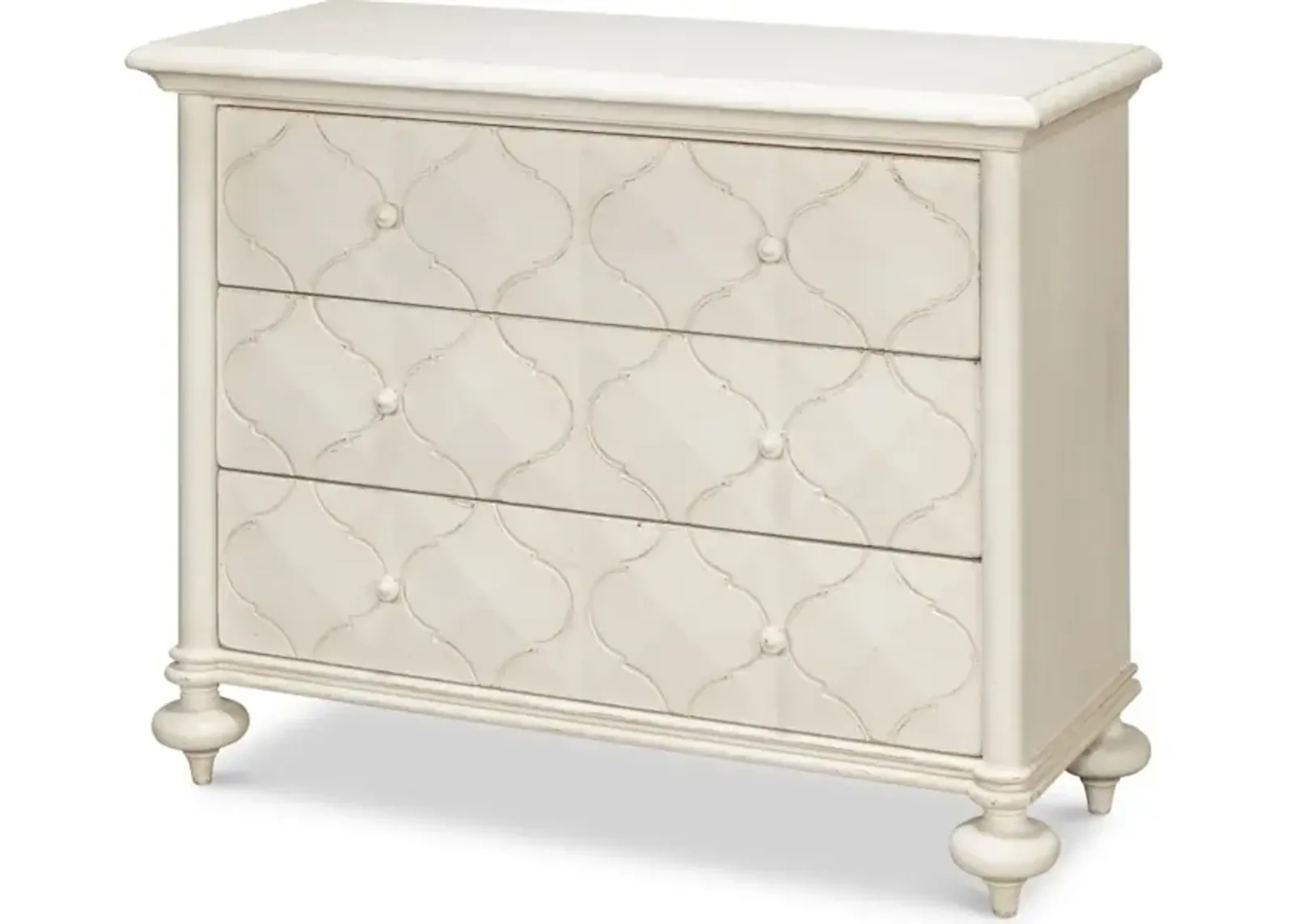 Sommeil 3 Drawer Commode  Antique White