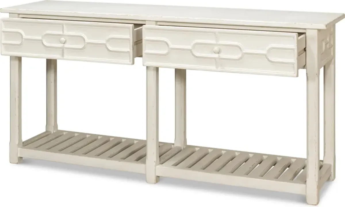 Isla Console Table  Antique White