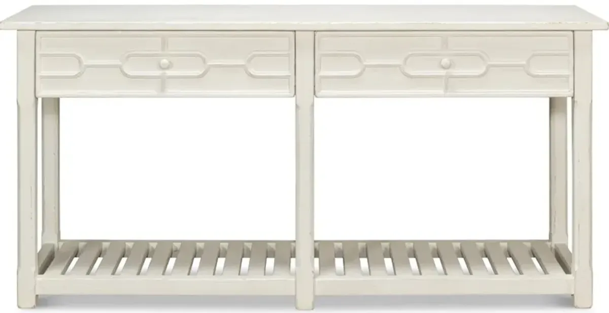 Isla Console Table  Antique White