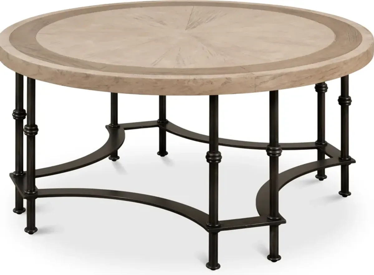 Chisholm Equestrian Cocktail Table  Grey