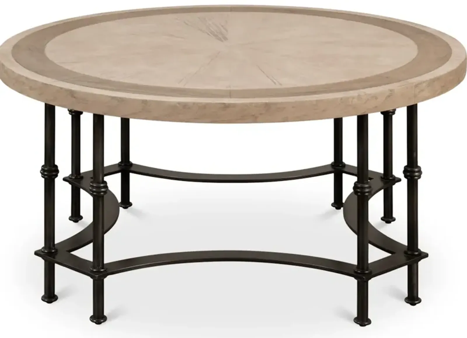 Chisholm Equestrian Cocktail Table  Grey