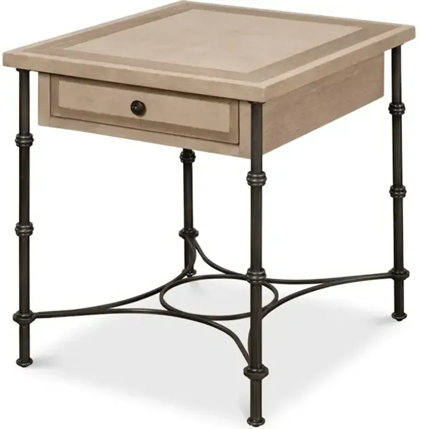 Chisholm Equestrian Side Table Barn Grey