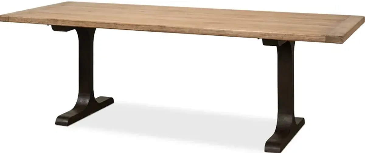 Decan Dining Table W/Iron Base