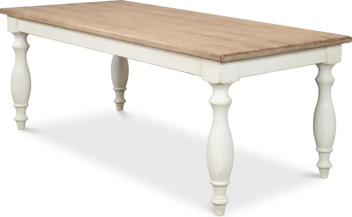 Brie Dining Table /Natural Top