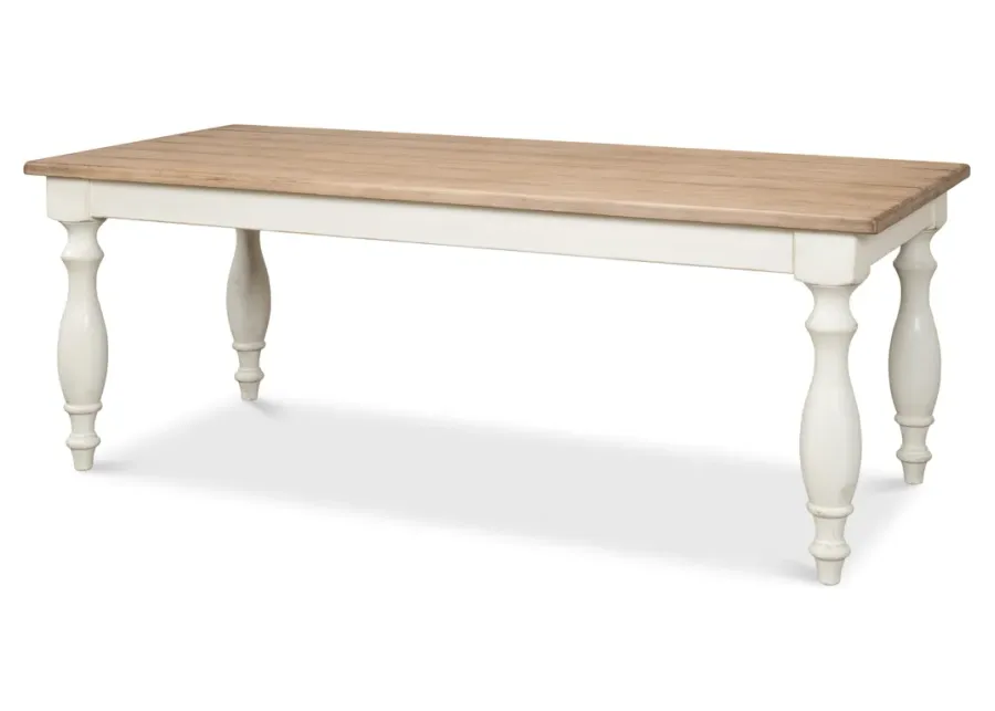 Brie Dining Table /Natural Top