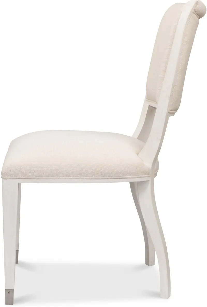 Elegant Dining Side Chair Working White