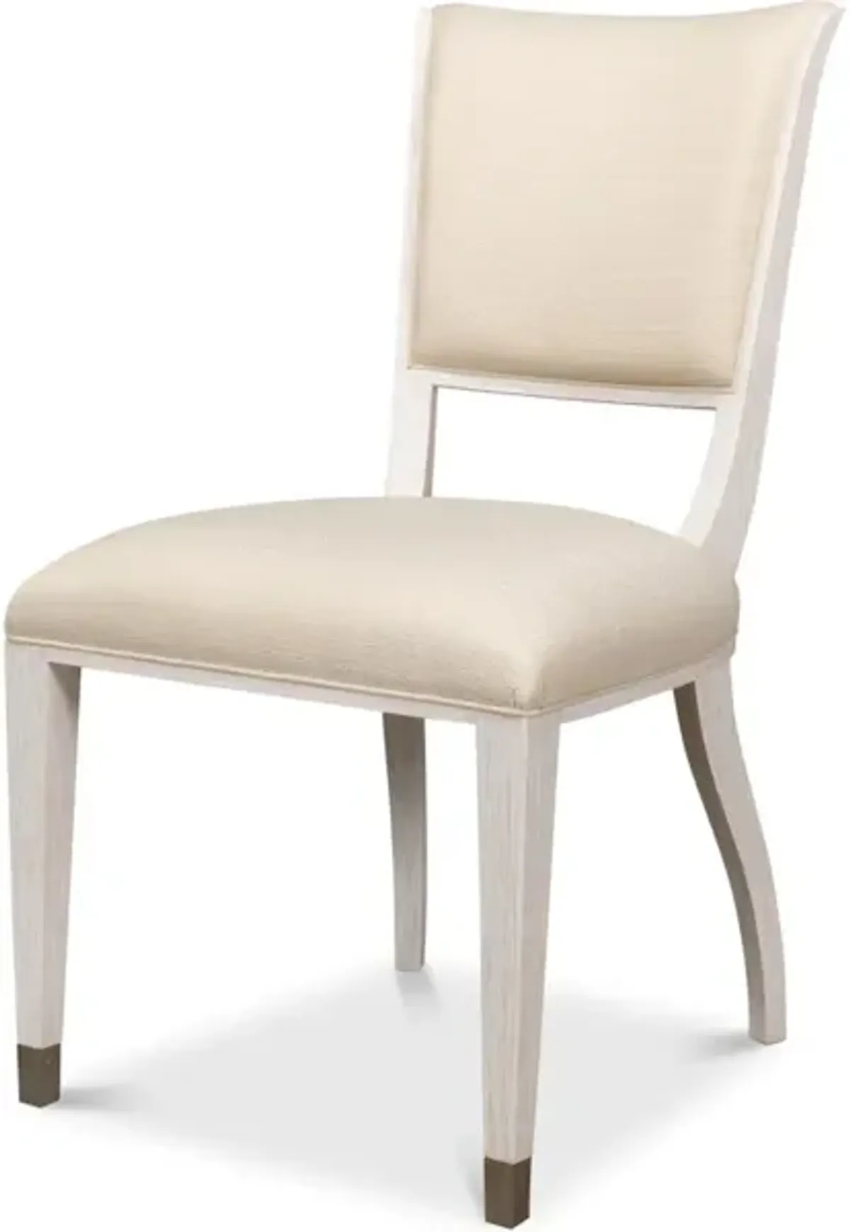 Elegant Dining Side Chair Whitewash Wht