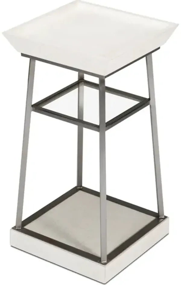 Hunt Country Drink Table Working White