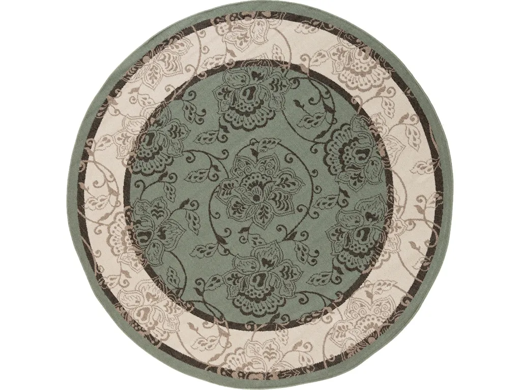 Alfresco ALF-9594 5'3 Round Rug