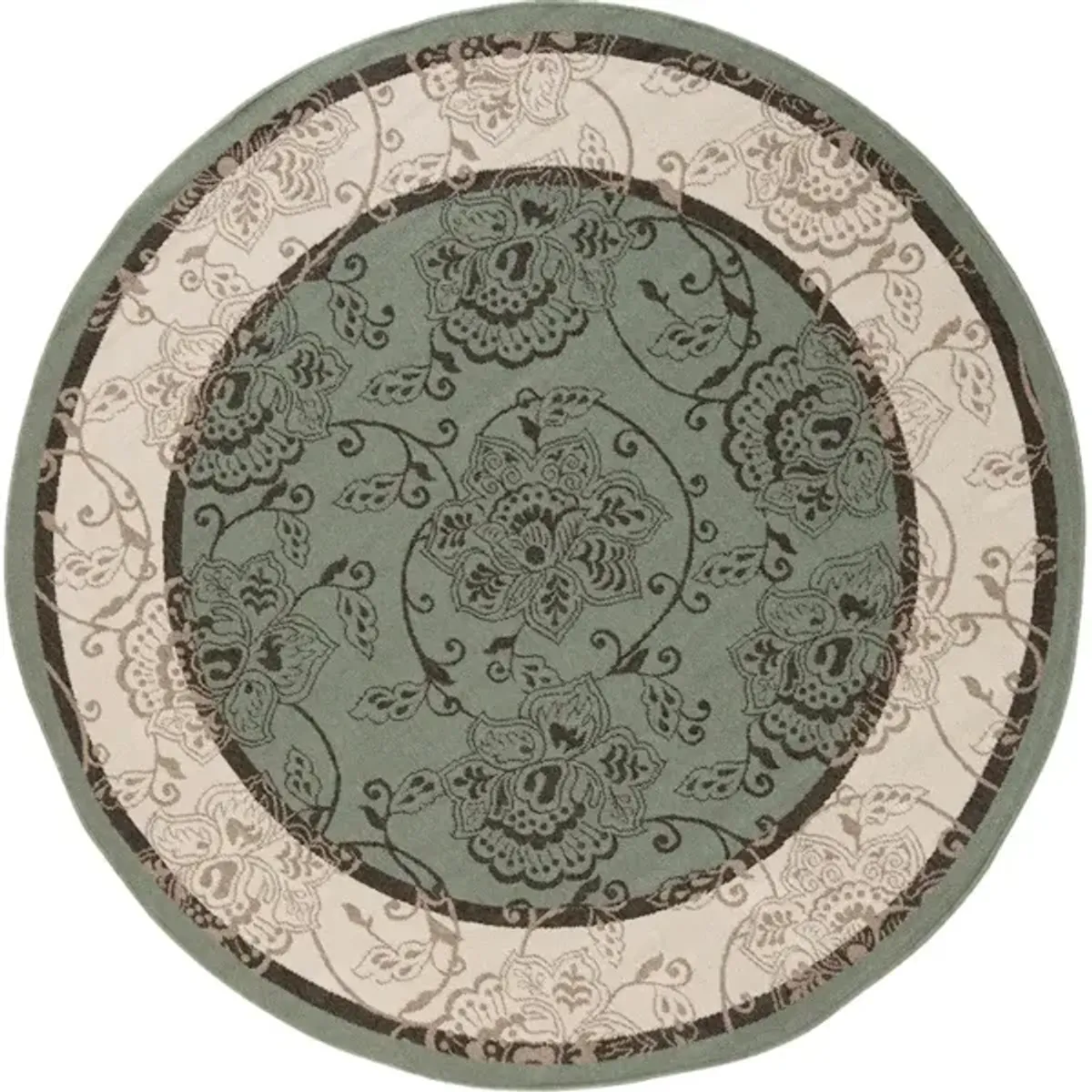 Alfresco ALF-9594 5'3 Round Rug