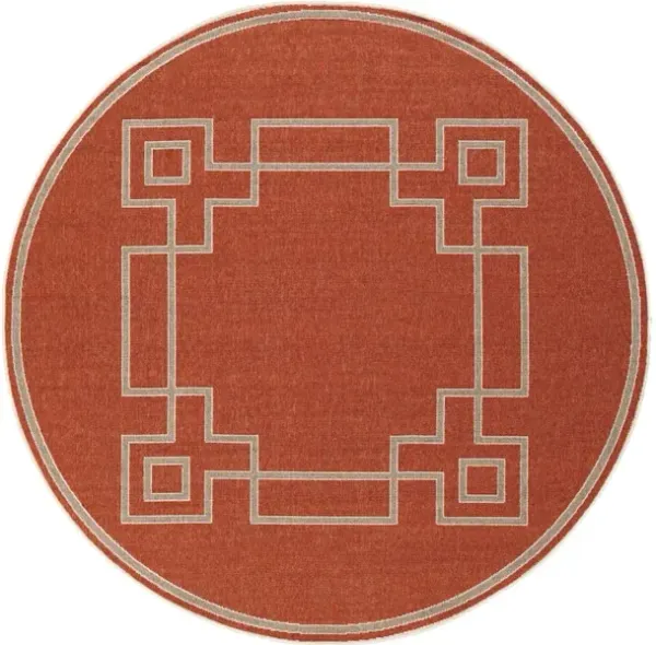 Alfresco ALF-9631 7'3 Round Rug