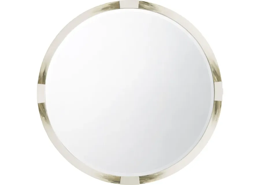 Cutting Edge Mirror (Round, Longhorn White)