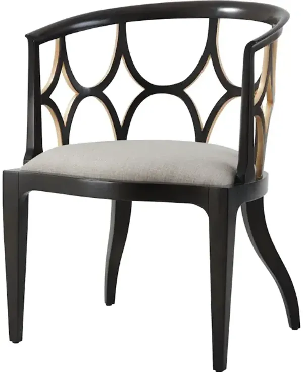Ebonized Connaught Accent Chair