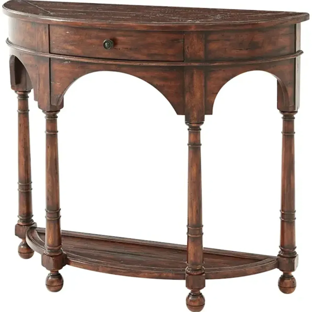 The Bowfront Country Console Table