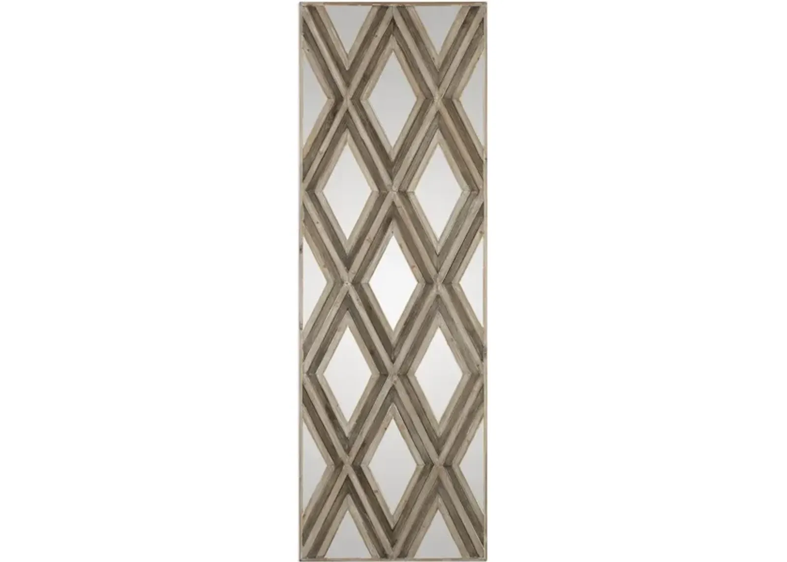 Tahira Geometric Argyle Pattern Wall Mirror