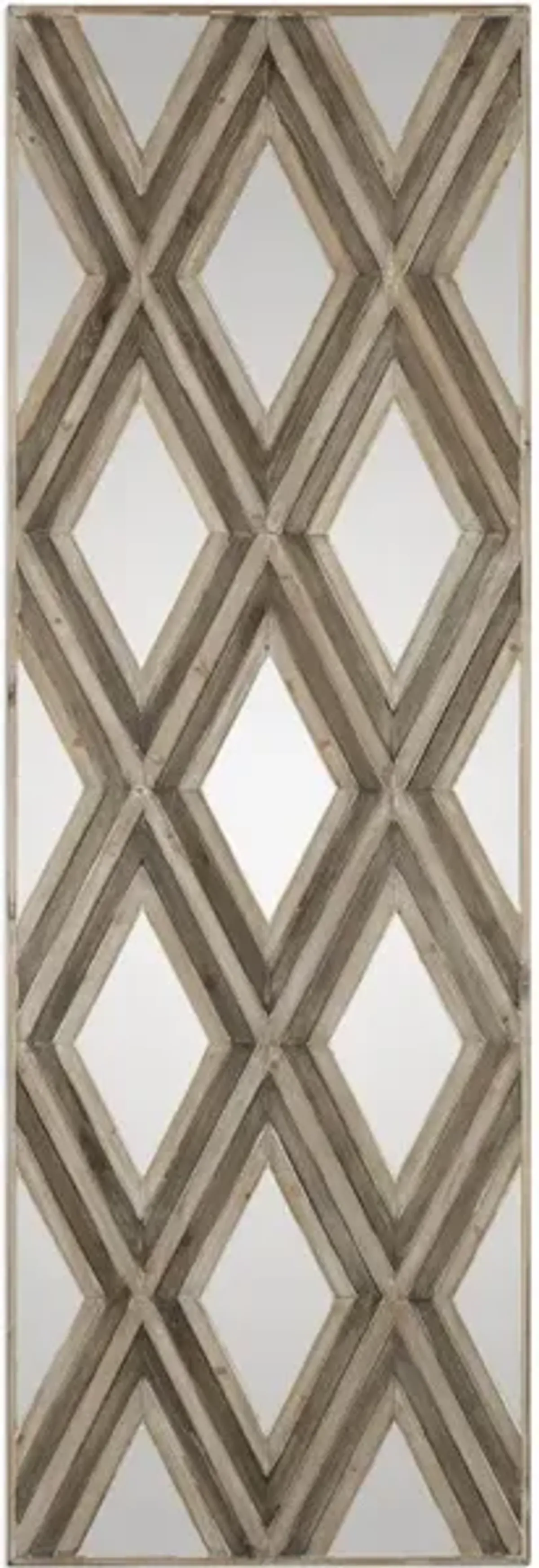 Tahira Geometric Argyle Pattern Wall Mirror