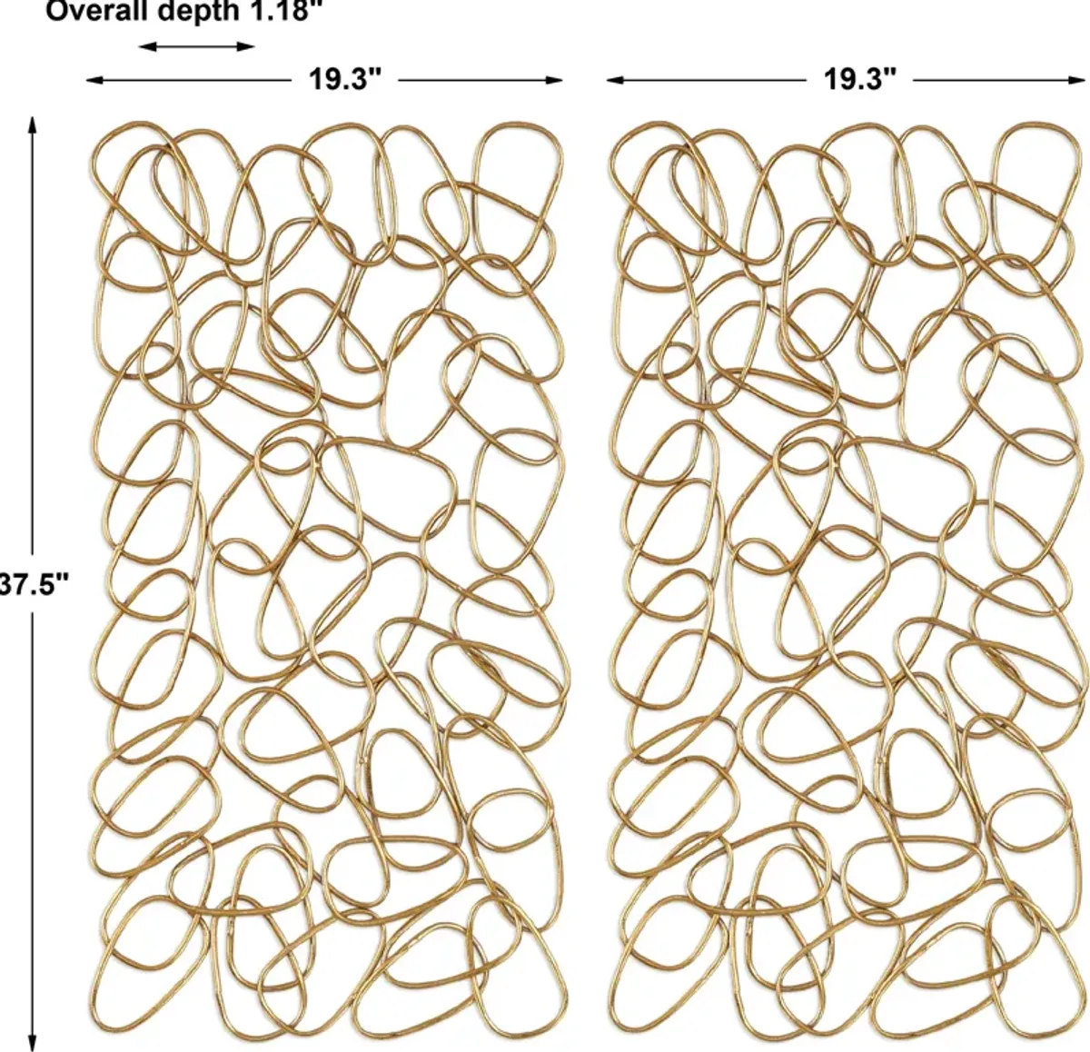 In The Loop Gold Wall Art Set/2