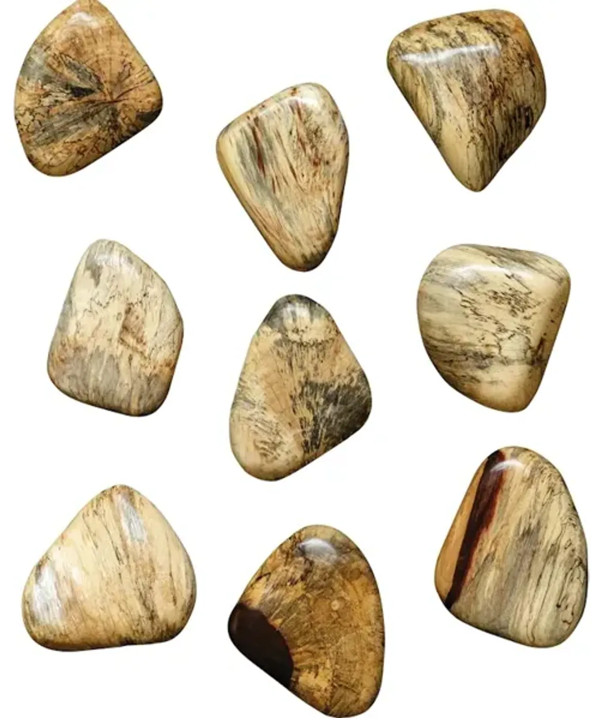 Pebbles Blonde Wood Wall Decor Set/9