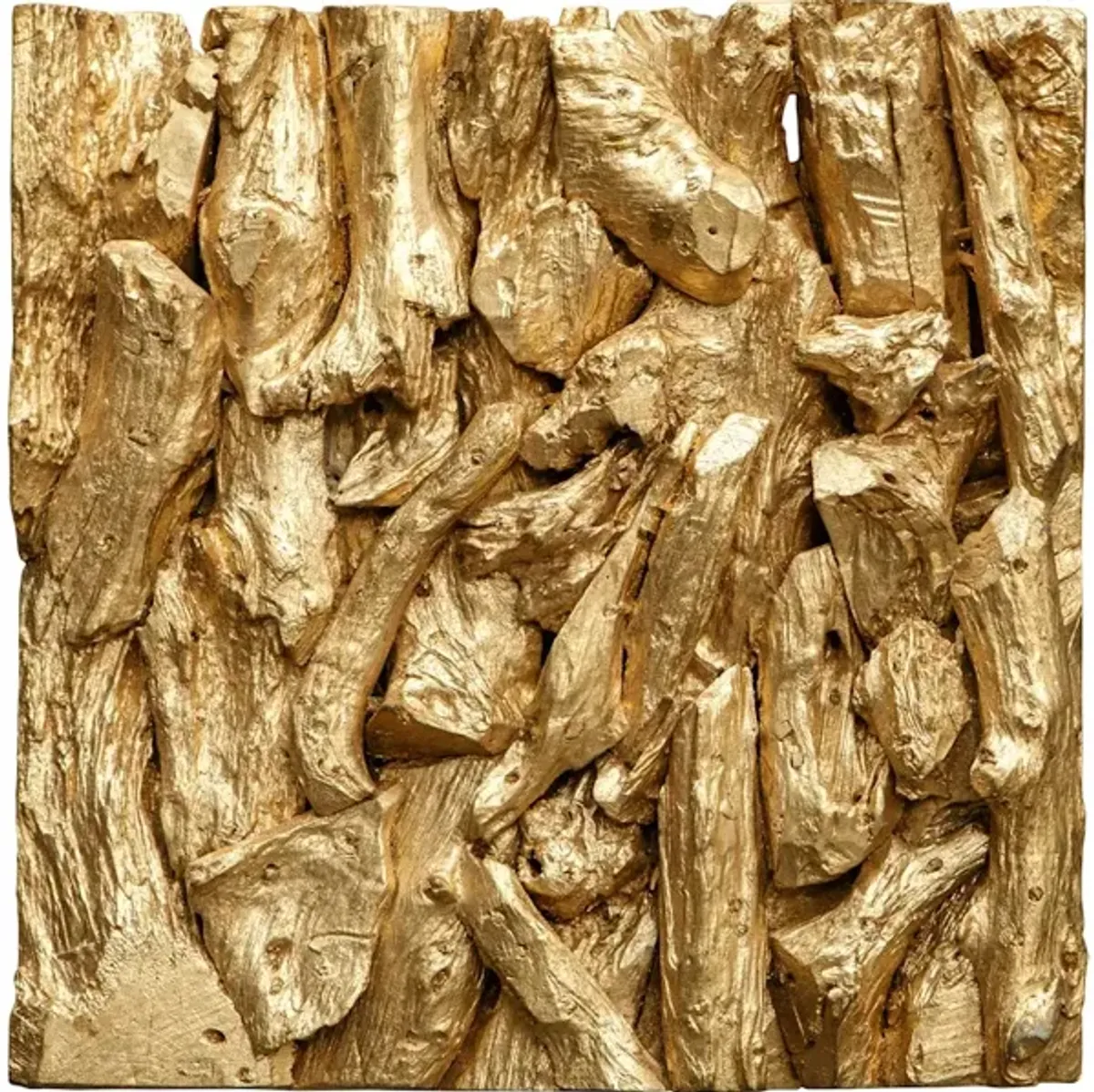 Rio Gold Wood Wall Decor